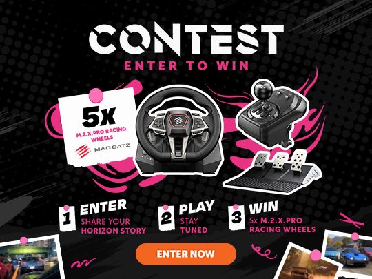 Build Your Horizon Story Win Mad Catz M2X Pro Racing Wheel