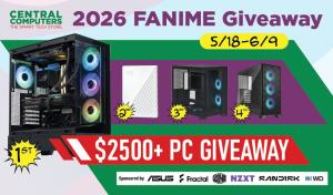 Central Computers Fanimecon 2026 Giveaway