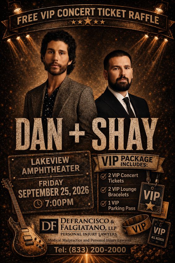 Defrancisco Falgiatano Personal Injury Lawyers Are Once Again Raffling Off Free Concert Tickets Simply Enter Your Contact Information Below Winners