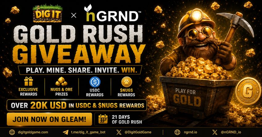 Dig It X Ngrnd Gold Rush Giveaway