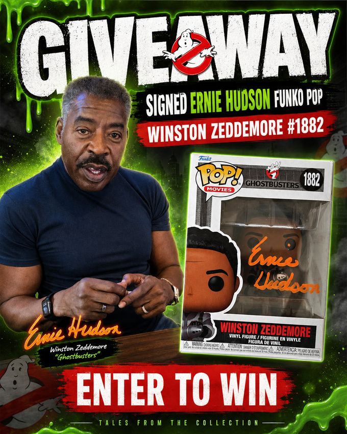 Ernie Hudson Signed Funko Pop Figure Autograph Giveaway