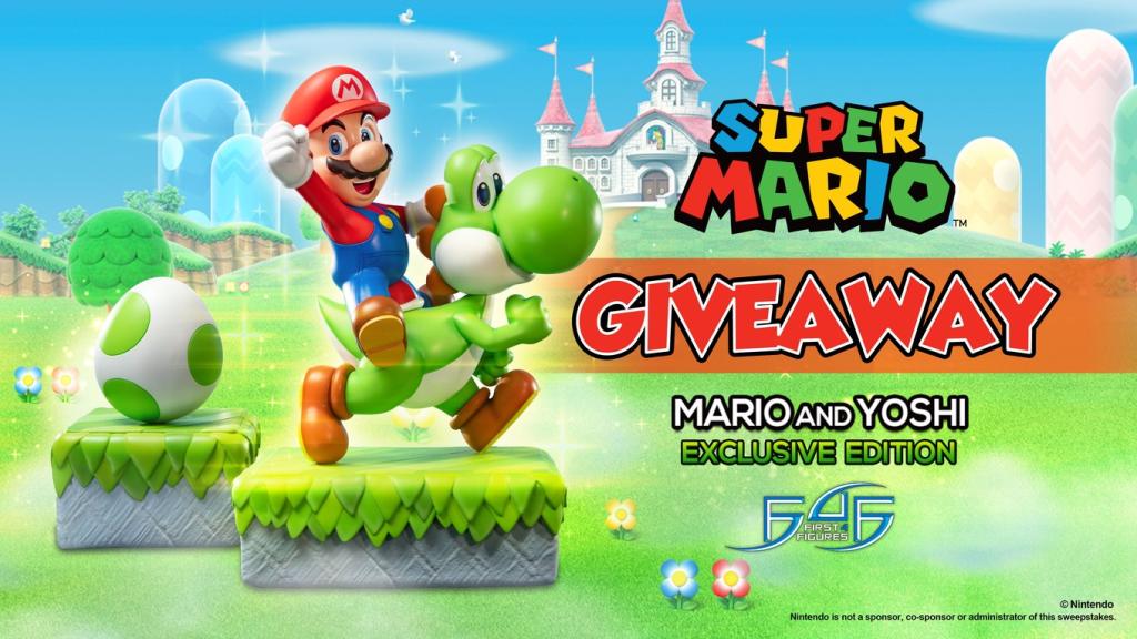 First 4 Figures Super Mario – Mario And Yoshi Statue Giveaway