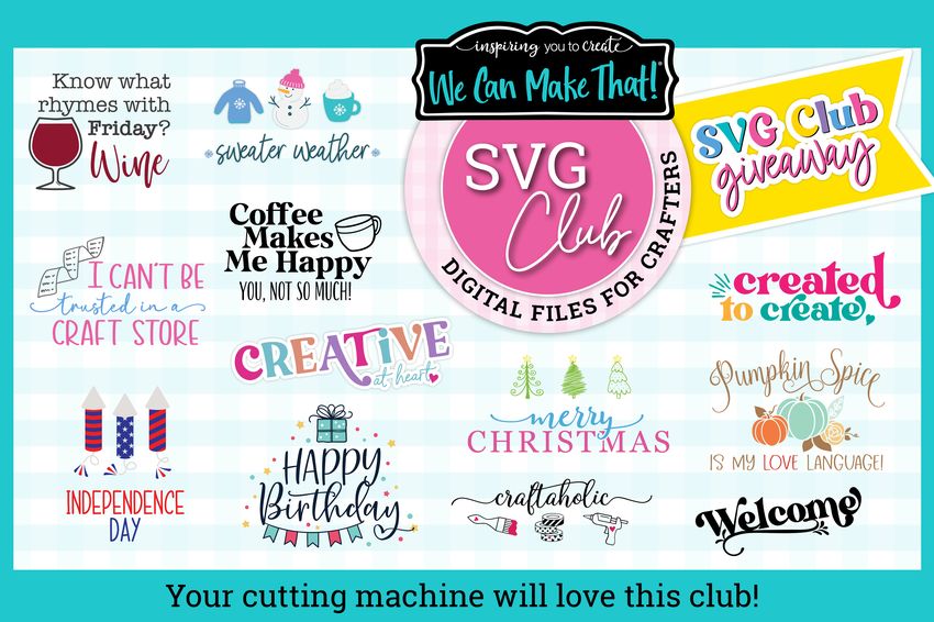 Svg Club Giveaway Cricut Crafting Safari 2026