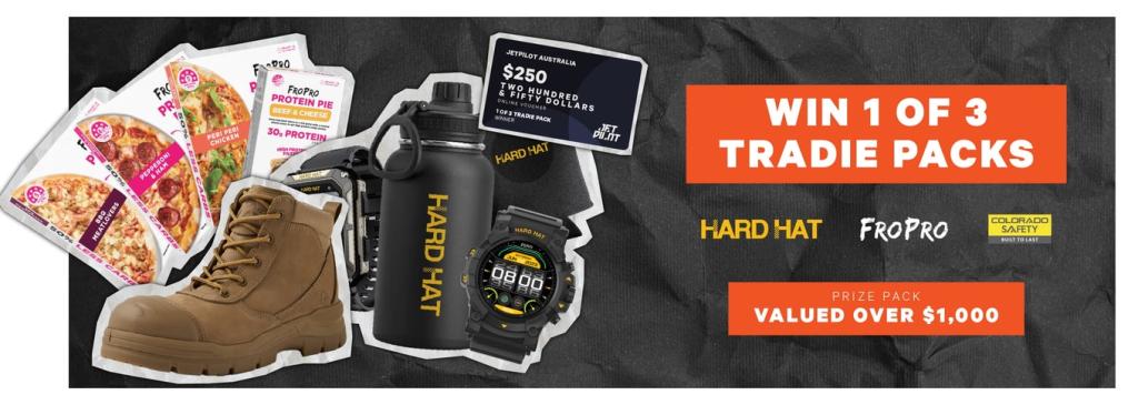 Win One Of 3 Tradie Packs Worth Over $1,000!