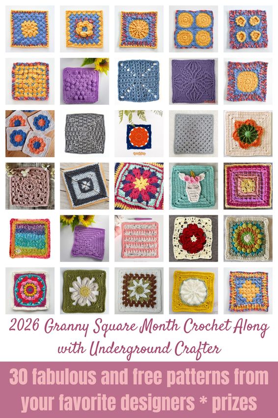 2026 Granny Square Month Crochet Along