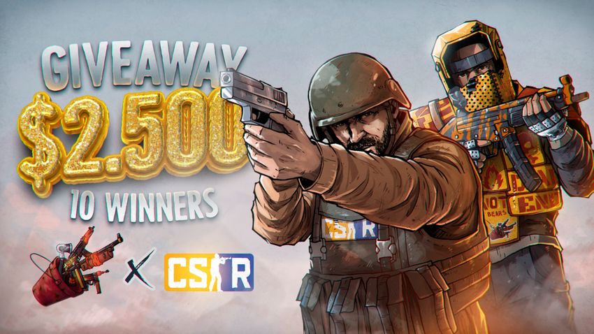 2500 10 Winners 250 Each In Skins Giveaway