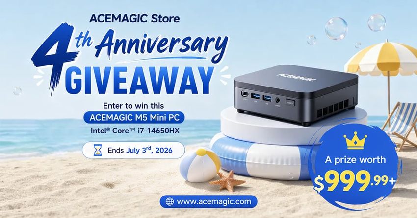Acemagic M5 Mini Pc Acemagic Store 4Th Anniversary Giveaway