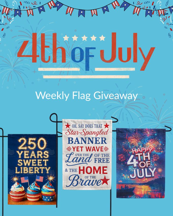 America Forever Easter Garden Flags Weekly Giveaway