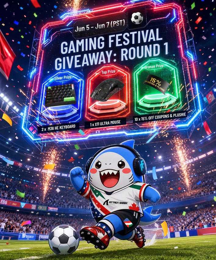 Attack Shark Gaming Festival Giveaway Round 1