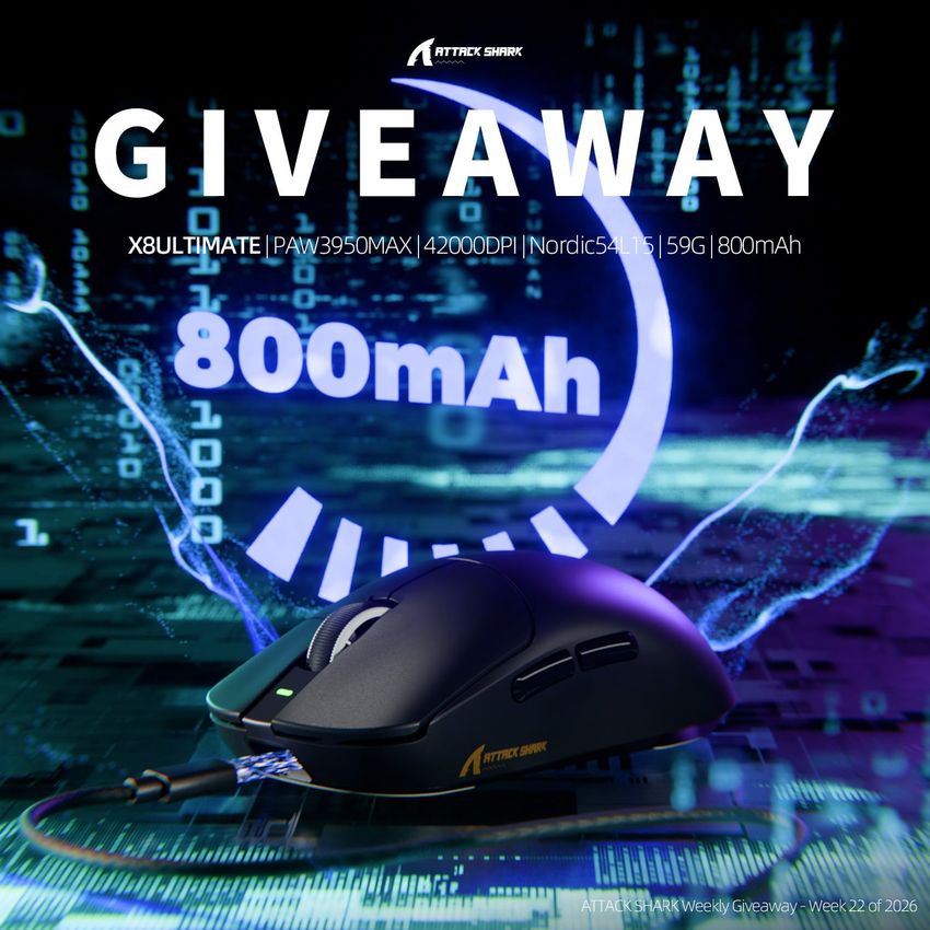 Attack Shark Weekly Giveaway Week 22 Of 2026