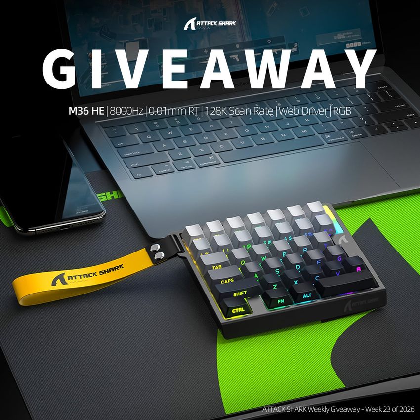 Attack Shark Weekly Giveaway Week 23 Of 2026