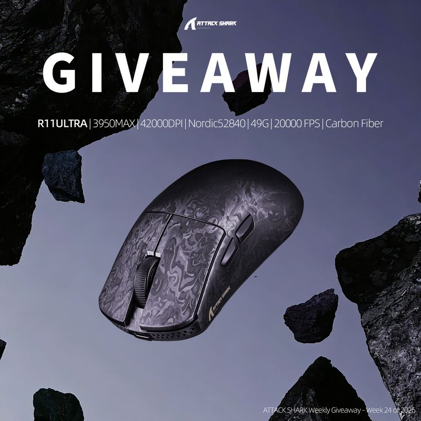 Attack Shark Weekly Giveaway Week 24 Of 2026