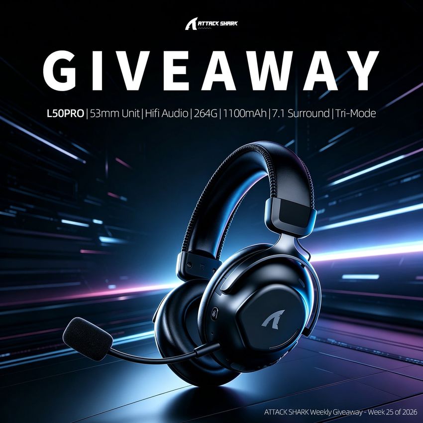 Attack Shark Weekly Giveaway Week 25 Of 2026