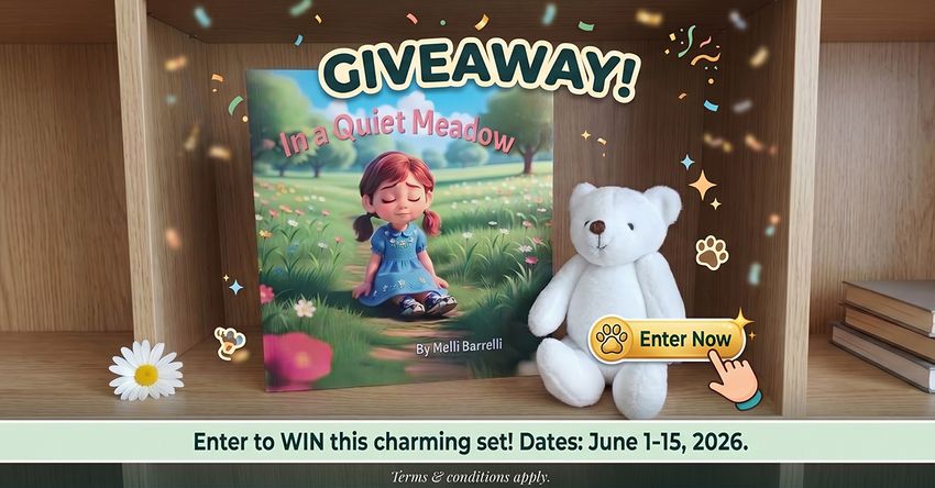 Book And A Bear Giveaway Win In A Quiet Meadow A Plush Teddy Bear