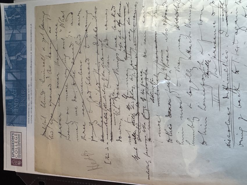C H Spurgeon Mss Page Giveaway For His Birthday And Fathers Day