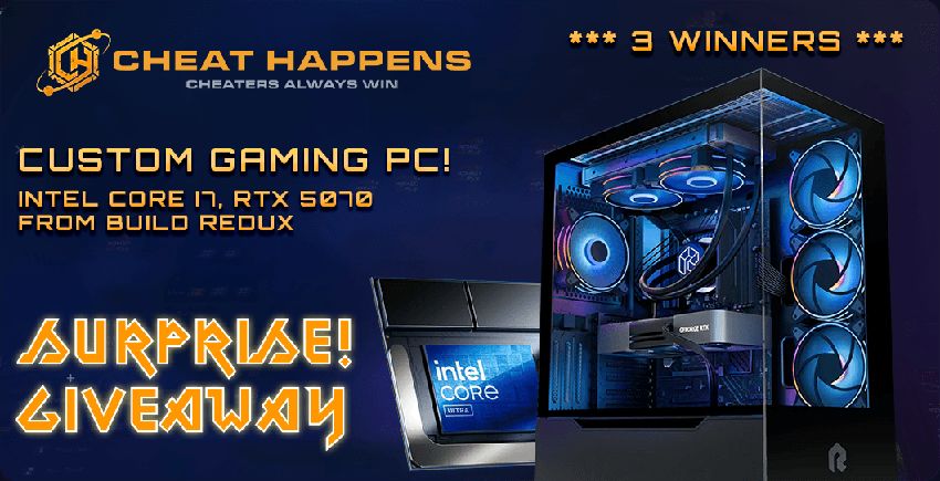 Cheat Happens Presents Build Redux Custom Gaming Pc Giveaway