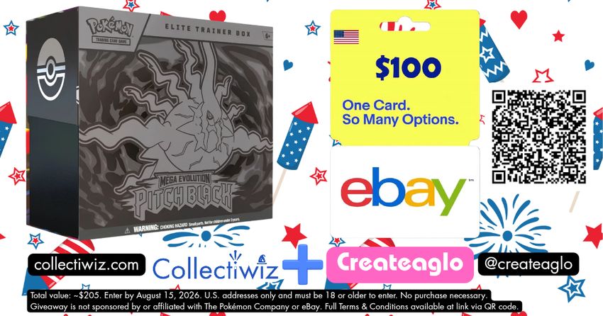 Collectiwiz X Createaglo Giveaway Pokemon Pitch Black Etb 100 Ebay Gift Card