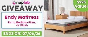 Endy Mattress Giveaway 2026