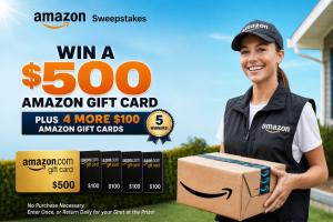 Enter To Win Get Your Shot At A 500 Amazon Gift Card Plus 4 More 100 Prizes