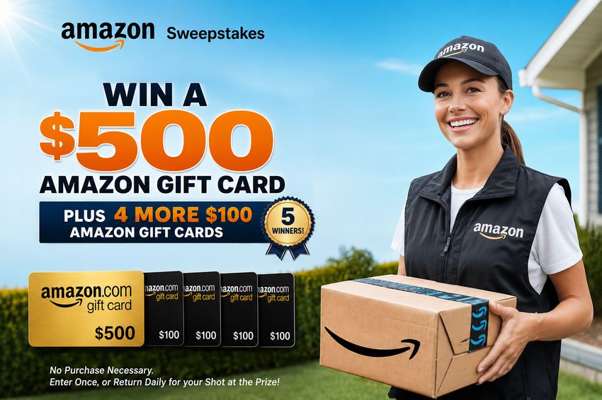 Enter To Win Get Your Shot At A 500 Amazon Gift Card Plus 4 More 100 Prizes