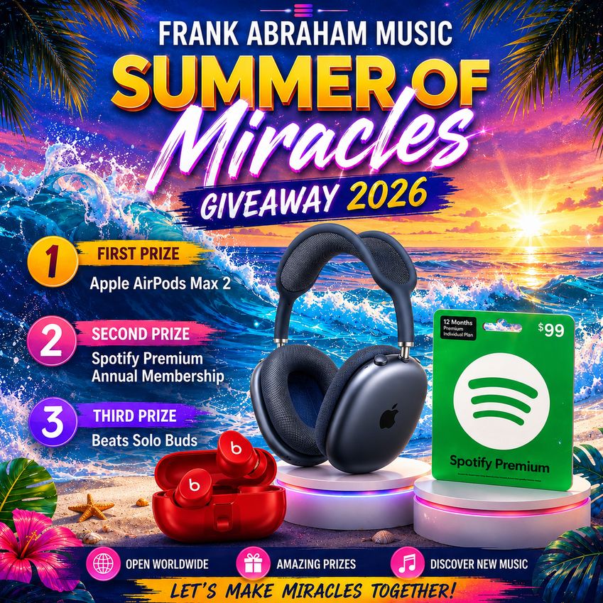 Frank Abraham Music Summer Of Miracles Giveaway 2026