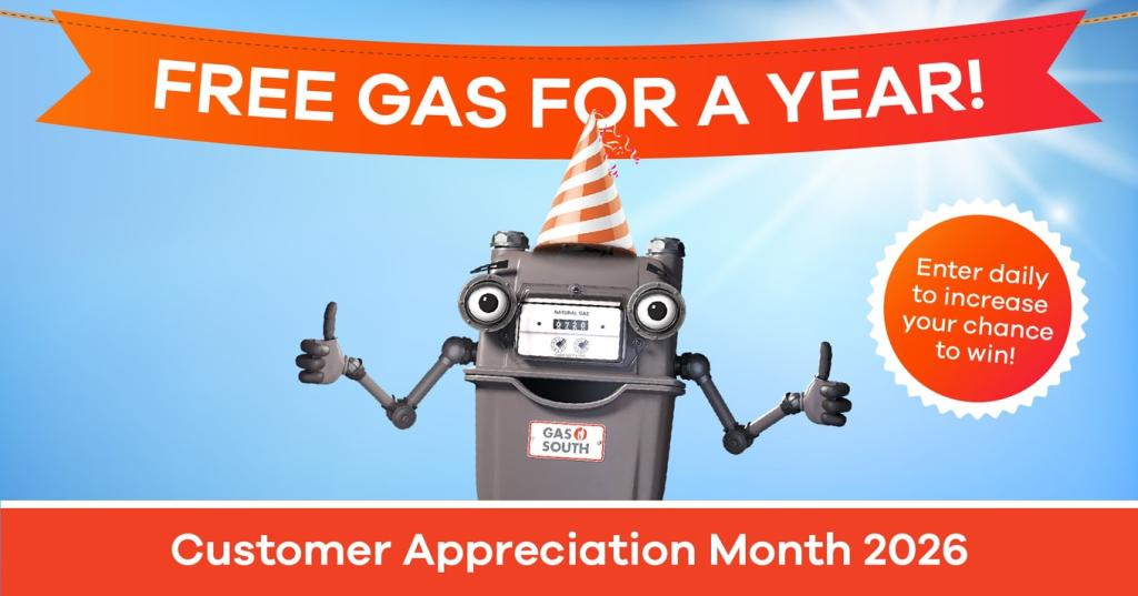 Gas South’s Customer Appreciation Month Grand Prize Giveaway