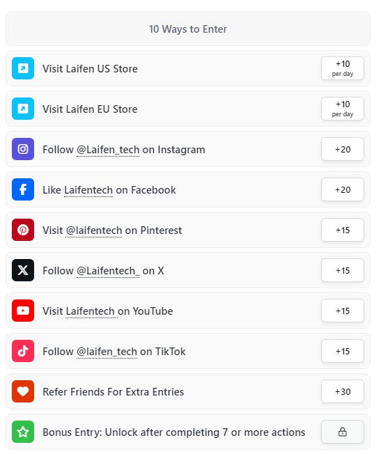 Join The Laifen Prime Day Giveaway Win Big
