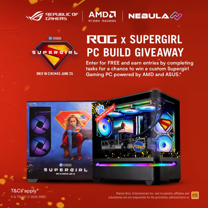 Nebula Pc X Amd X Asus Supergirl Gaming Pc Giveaway