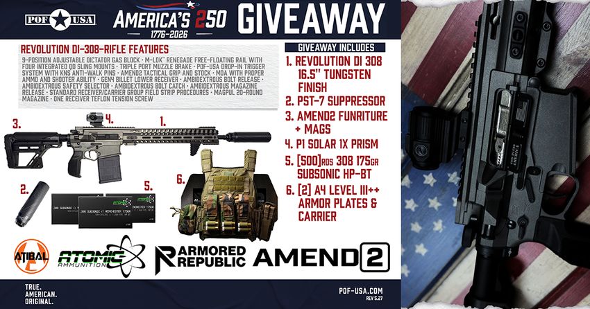 Patriot Ordinance Factory Americas 250 Giveaway
