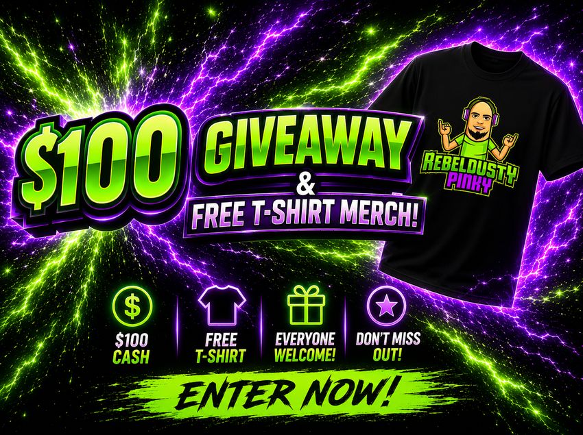 Rebeldustypinky 100 Paypal Rdp Merch Giveaway
