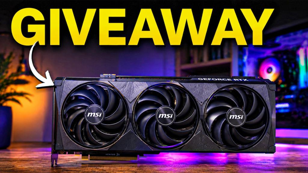 SELLGPU MSI Ventus 3x Black 5070Ti Graphics Card Giveaway Event!
