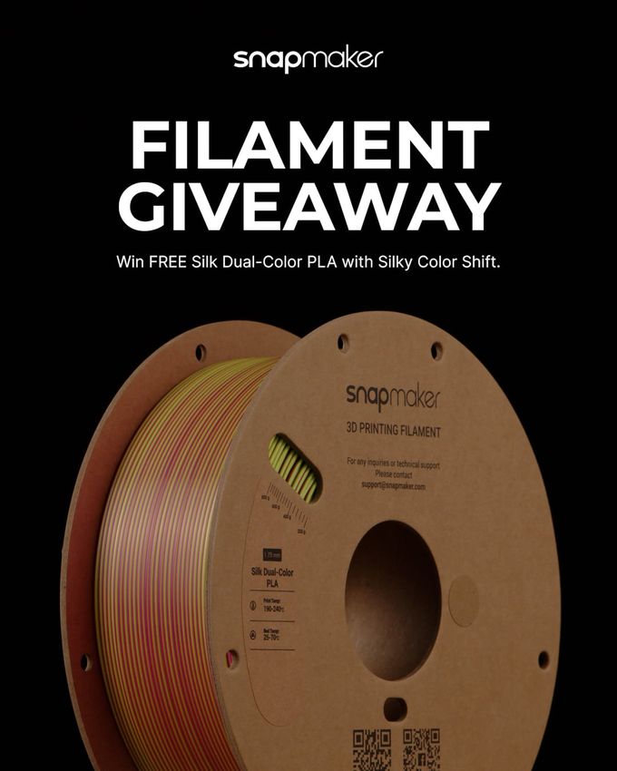 Snapmaker Silk Dual Color Pla Giveaway