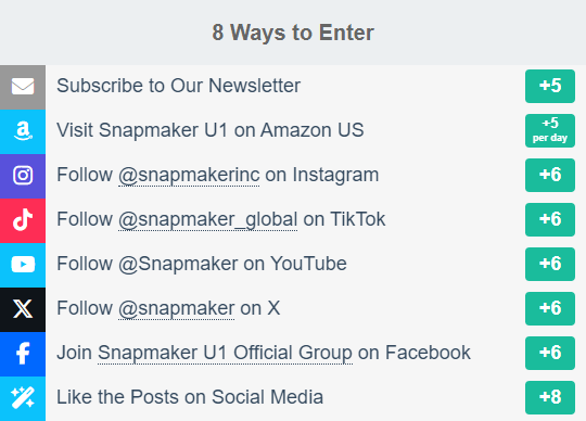 Snapmaker U1 Amazon Us Launch Giveaway