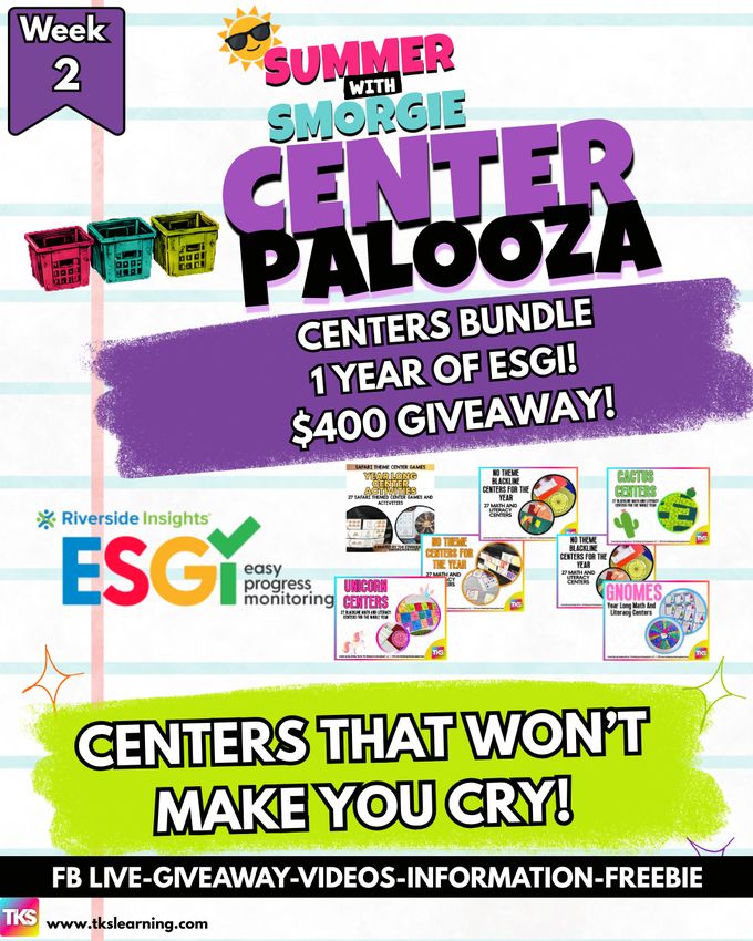 Summer With Smorgie Week 3 Center Bundle And 1 Year Of Esgi