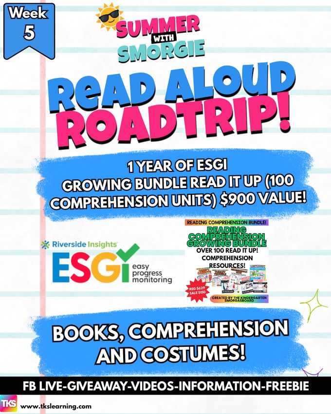 Summer With Smorgie Week 6 Growing Bundle Of 100 Comprehension Units And 1 Year Of Esgi