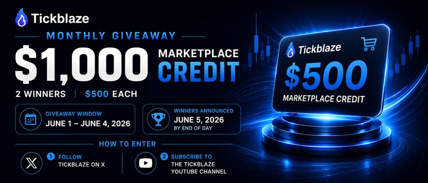 Tickblaze Monthly Giveaway 1 000 Marketplace Credit