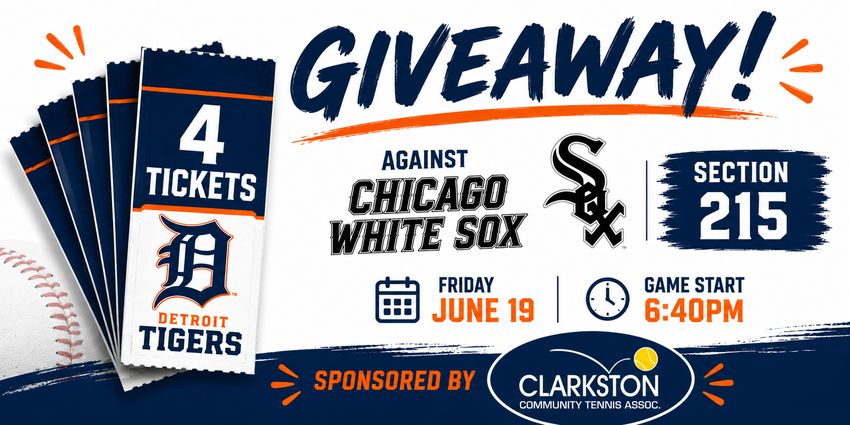 Tigers Tickets Giveaway
