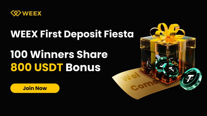 Weex First Deposit Fiesta 100 Winners Share 800 Usdt