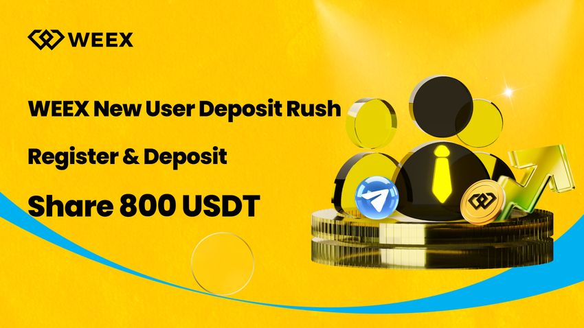 Weex New User Deposit Rush Register Deposit To Share 800 Usdt