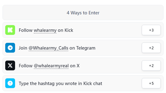 Whalearmy Grand Kick Launch Airdrop
