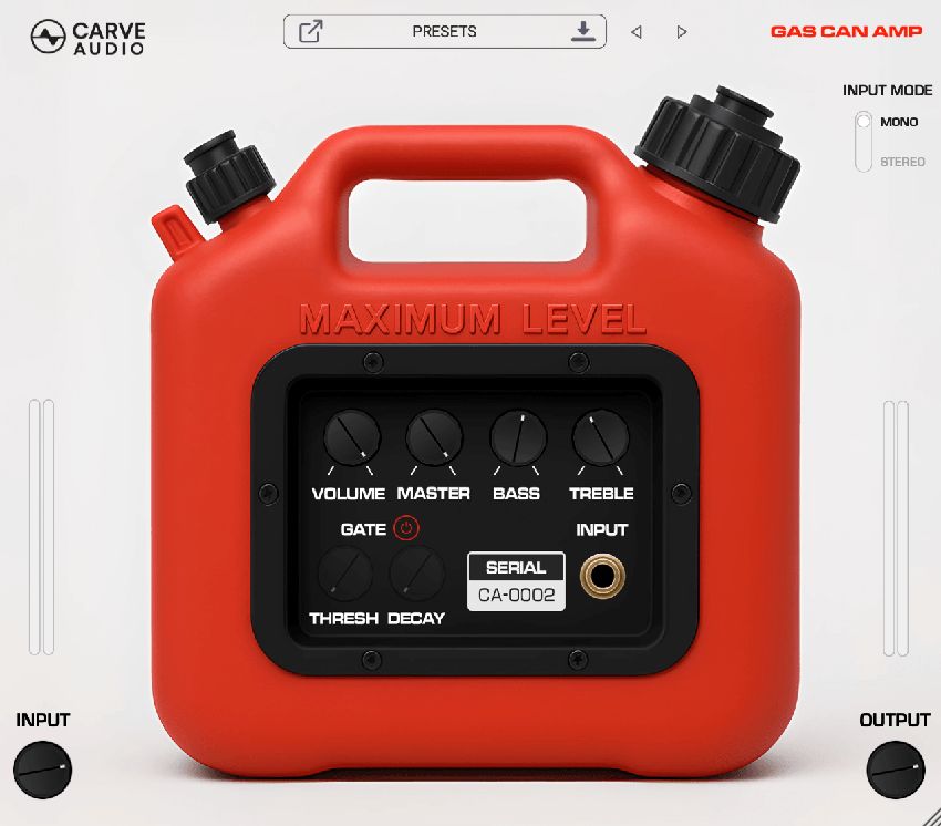 Win A Copy Of The Carve Audio Gas Can Amp Plugin