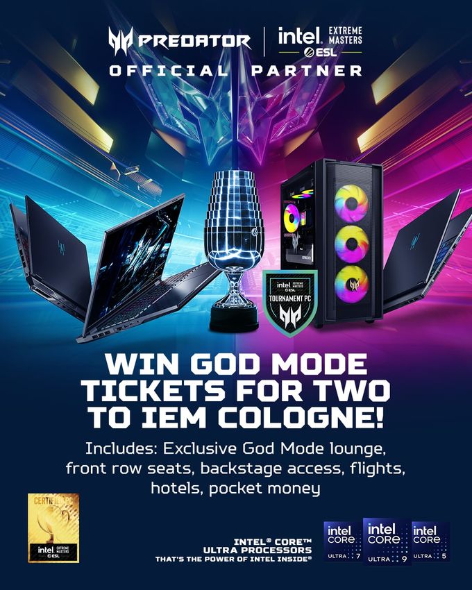 Win God Mode Tickets For Two To Iem Cologne 2026
