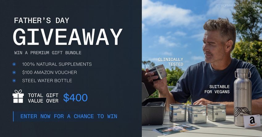 Win Premium H Mens Supplements And A 100 Amazon Voucher For Fathers Day