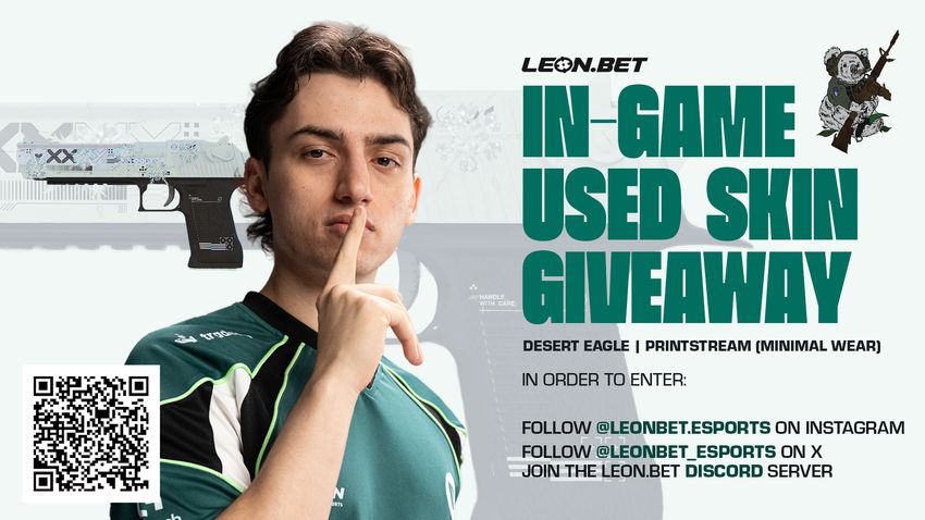 Win Vexites In Game Used Printstream Deagle Leonbet X Flyquest