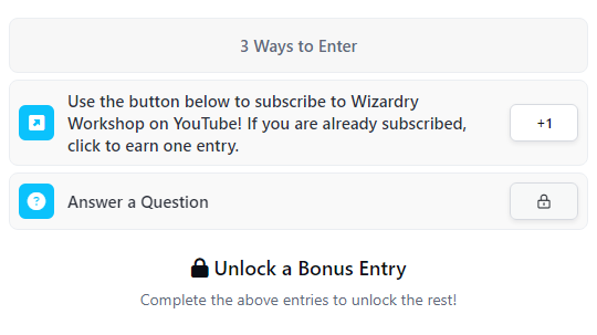 Wizardry Omnibus Hourglass 92K Giveaway