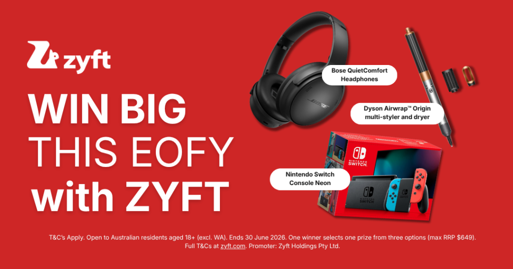 Worth Up to $649. Choose Your Prize This EOFY.