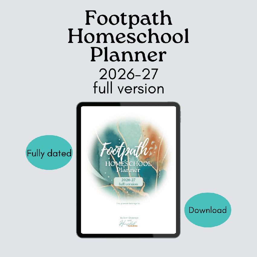 2026 2027 Full Footpath Homeschool Planner Pdf