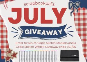 Scrapbook Pal July Giveaway