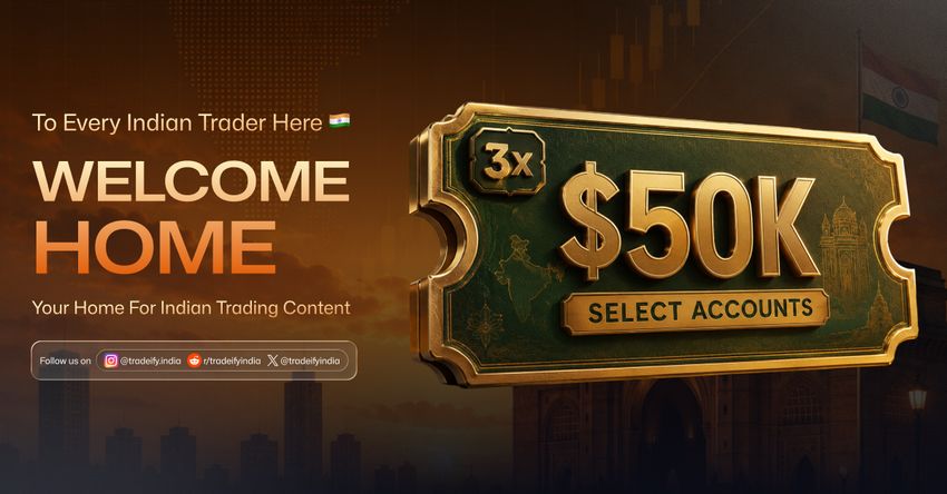 3X 50K Select Accounts Tradeify India Giveaway