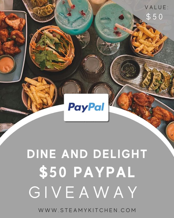 50 Paypal Dine Delight Giveaway